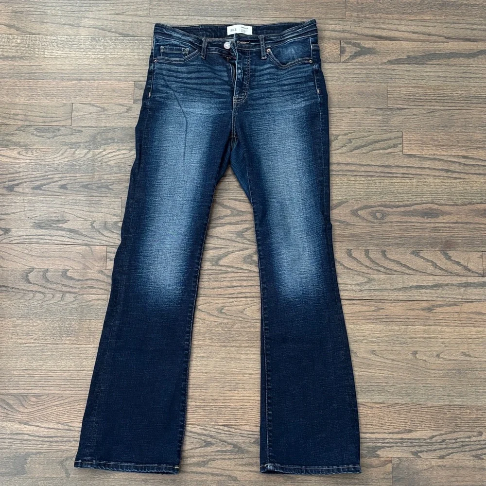 BKE Women's Dark Wash Blue Bootcut Jeans